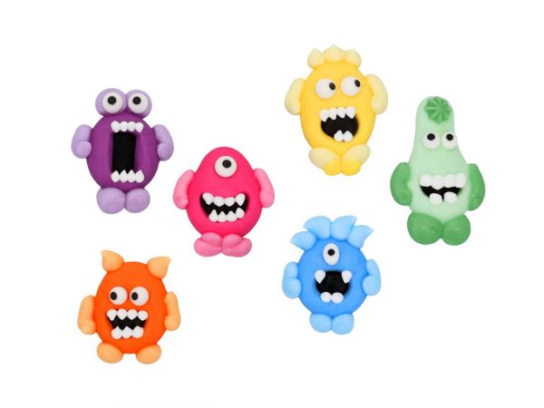 Cake Masters Monster flach Zucker 6 Stück