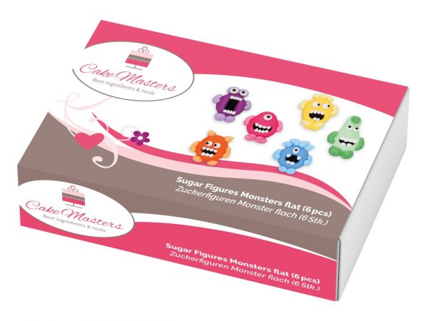 Cake Masters Monster flach Zucker 6 Stück – Bild 2