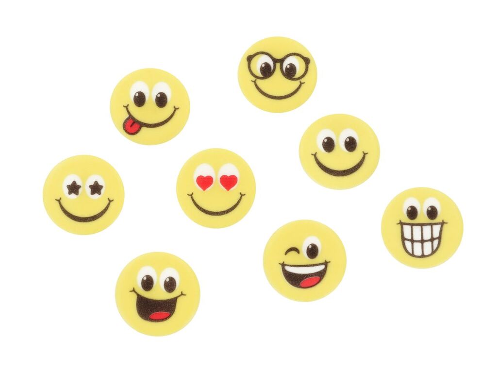 Cake Masters Dekoraufleger Happy Faces 10 Stück