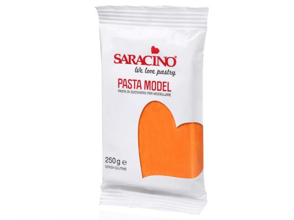 Saracino Modellierfondant Pasta Model orange 250g – Bild 2