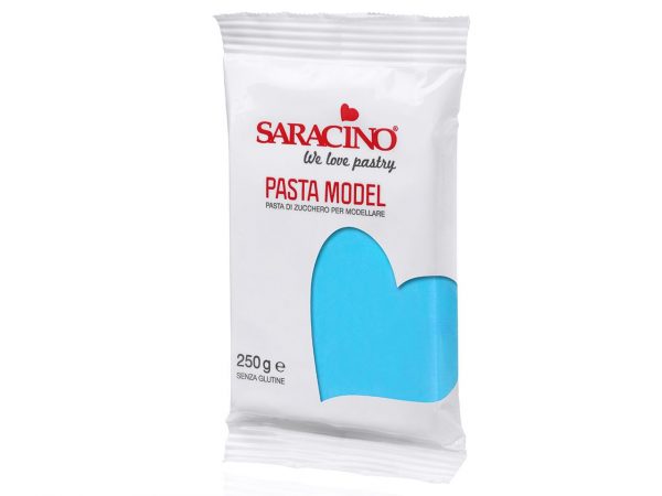 Saracino Modellierfondant Pasta Model hellblau 250g – Bild 2