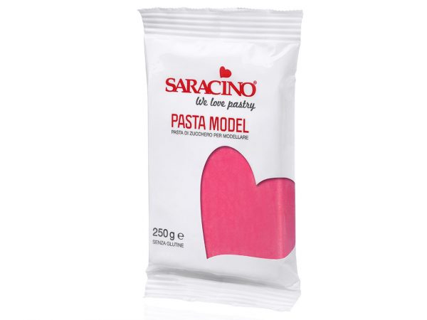 Saracino Modellierfondant Pasta Model fuchsia 250g – Bild 2