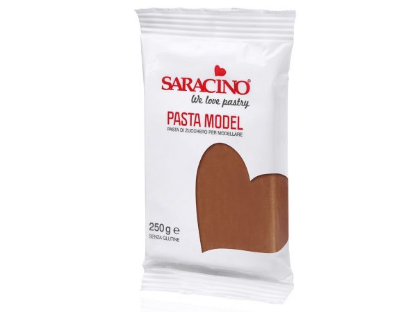 Saracino Modellierfondant Pasta Model braun 250g – Bild 2
