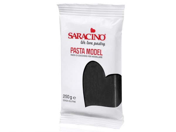 Saracino Modellierfondant Pasta Model schwarz 250g – Bild 2