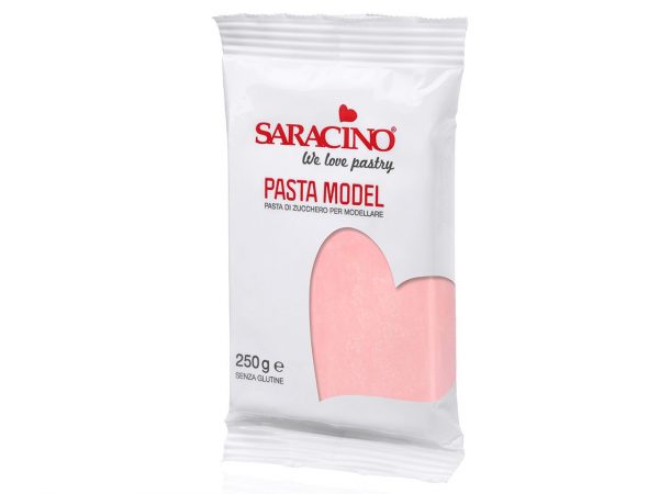Saracino Modellierfondant Pasta Model rosa 250g – Bild 2