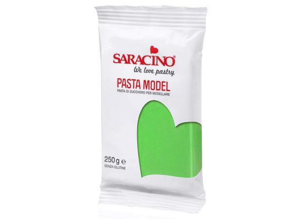 Saracino Modellierfondant Pasta Model hellgrün 250g – Bild 2