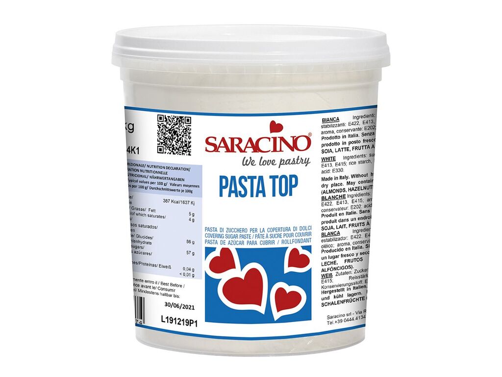 Saracino Fondant Pasta Top weiß, 1kg