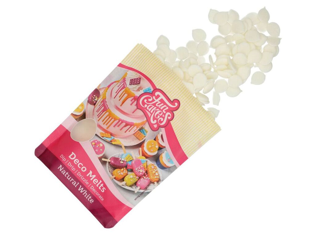 FunCakes Deco Melts - Natürliches Weiß, 250g