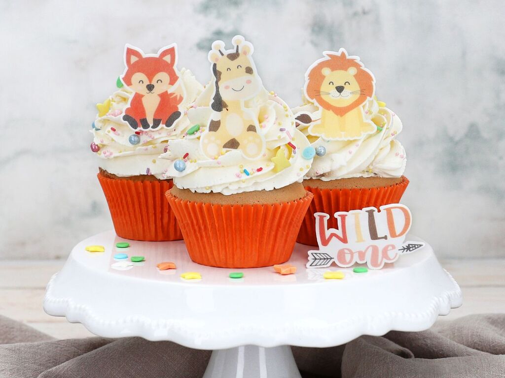 Cake Masters Wafer Paper Wildtiere, 16 Stück vorgestanzt