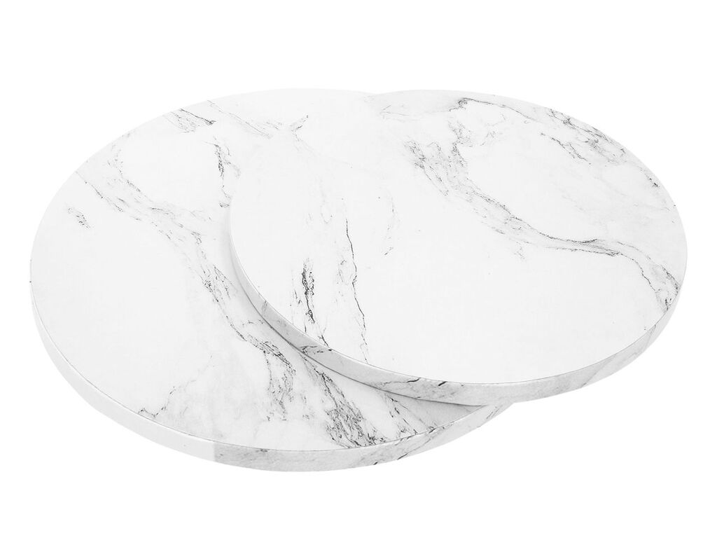 Cake Masters Cakeboard rund, 30cm Marmor weiß