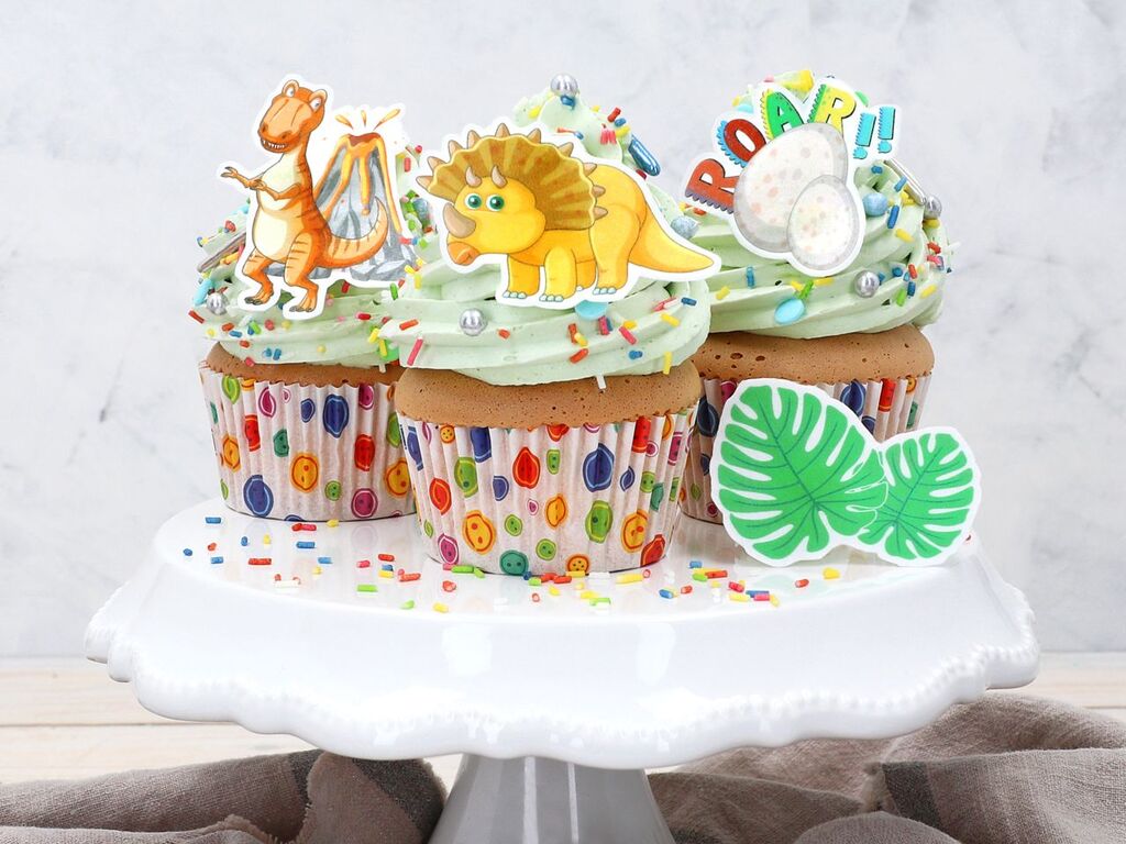 Cake Masters Wafer Paper Dinos 16 Stück ausgestanzt