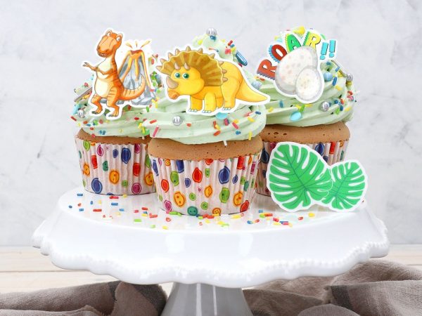 Cake Masters Wafer Paper Dinos 16 Stück ausgestanzt