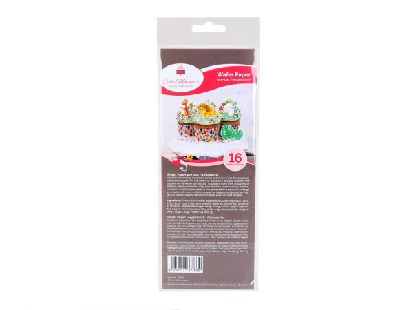 Cake Masters Wafer Paper Dinos 16 Stück ausgestanzt – Bild 2