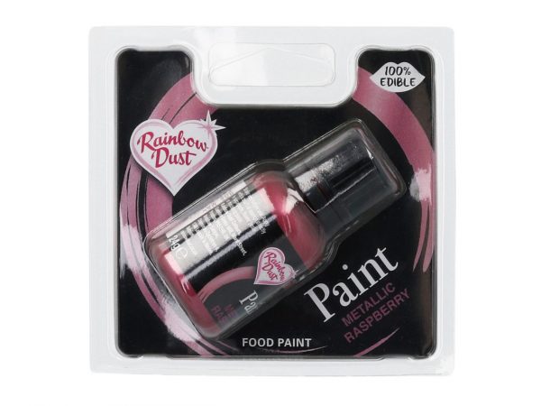 Rainbow Dust Metallic-Lebensmittelfarbe Raspberry 25ml – Bild 2