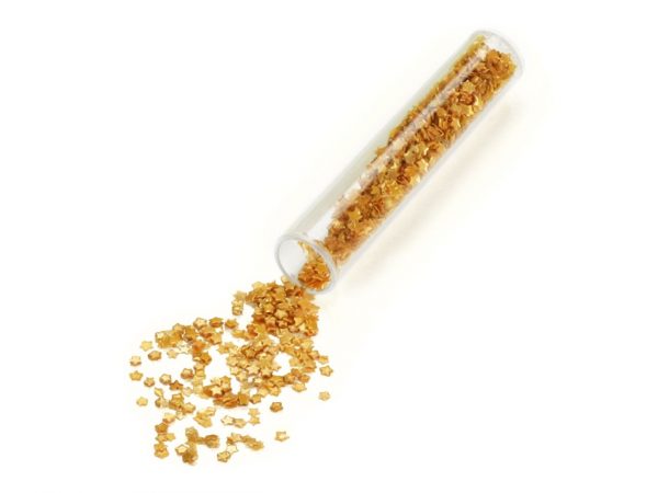 Rainbow Dust Konfetti Sterne gold 2,8g