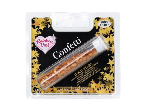 Rainbow Dust Konfetti Sterne gold 2,8g – Bild 2