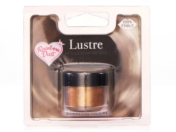Rainbow Dust Puderfarbe Metallic Signature Gold 3g – Bild 2