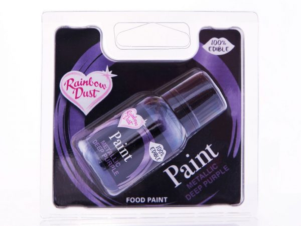 Rainbow Dust Metallic-Lebensmittelfarbe Deep Purple 25ml – Bild 2