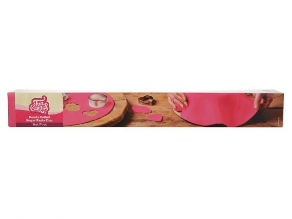 FunCakes Fondantdecke Hot Pink fertig ausgerollt, 430g – Bild 2