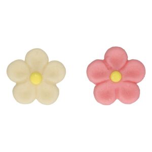 FunCakes Marzipanblumen Margeriten weiß-rosa, 12 Stück