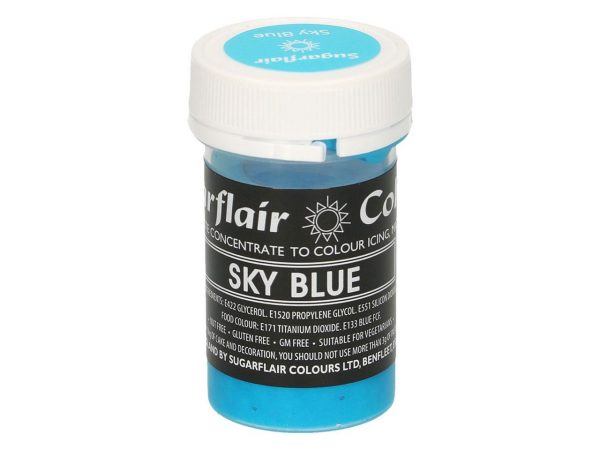 Sugarflair Pastenfarbe Pastel Sky Blue 25g – Bild 2