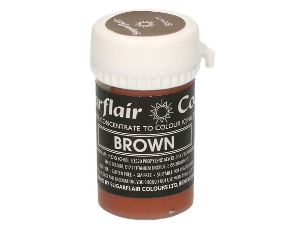 Sugarflair Pastenfarbe Pastellbraun 25g