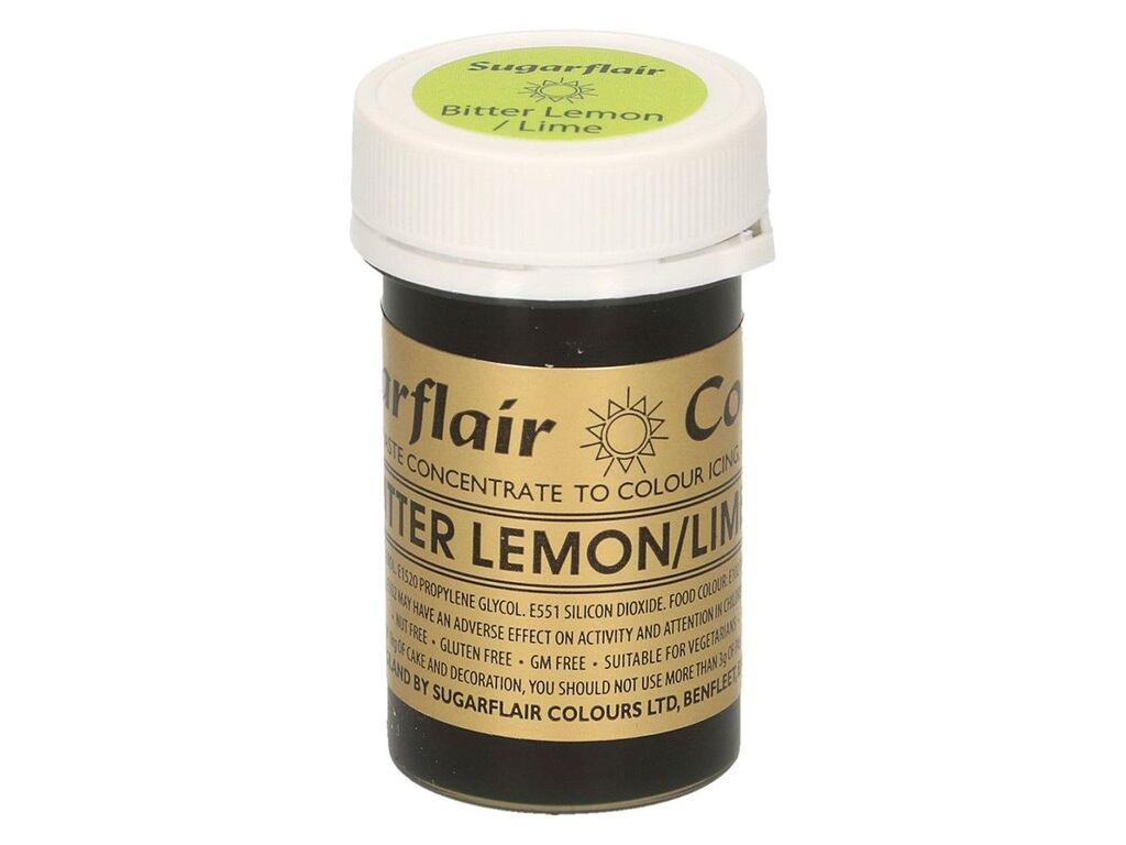 Sugarflair Pastenfarbe Bitter Lemon/Lime 25g