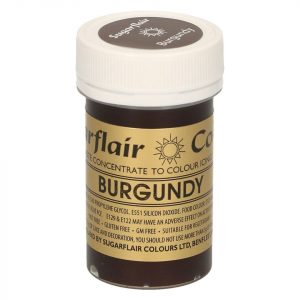 Sugarflair Pastenfarbe Burgundy 25g