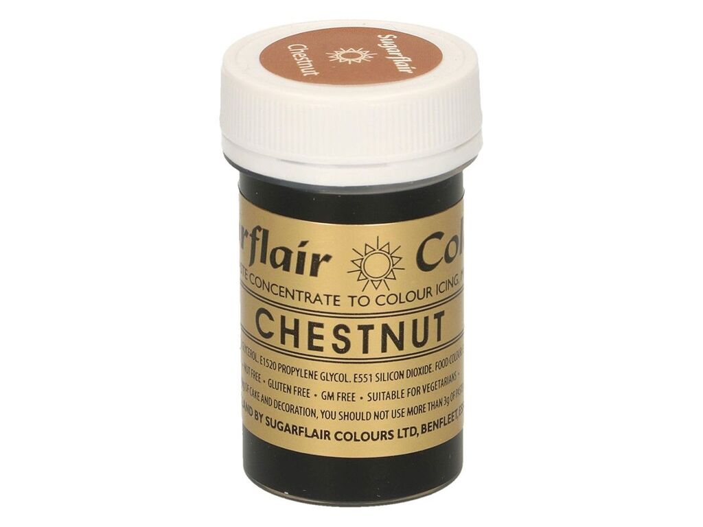 Sugarflair Pastenfarbe Chestnut 25g
