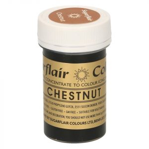 Sugarflair Pastenfarbe Chestnut 25g