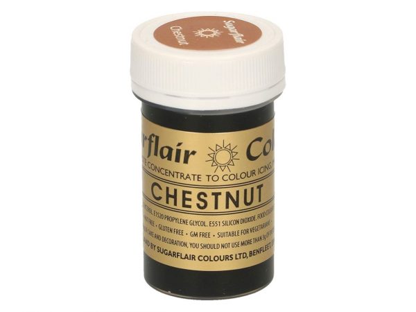 Sugarflair Pastenfarbe Chestnut 25g – Bild 2