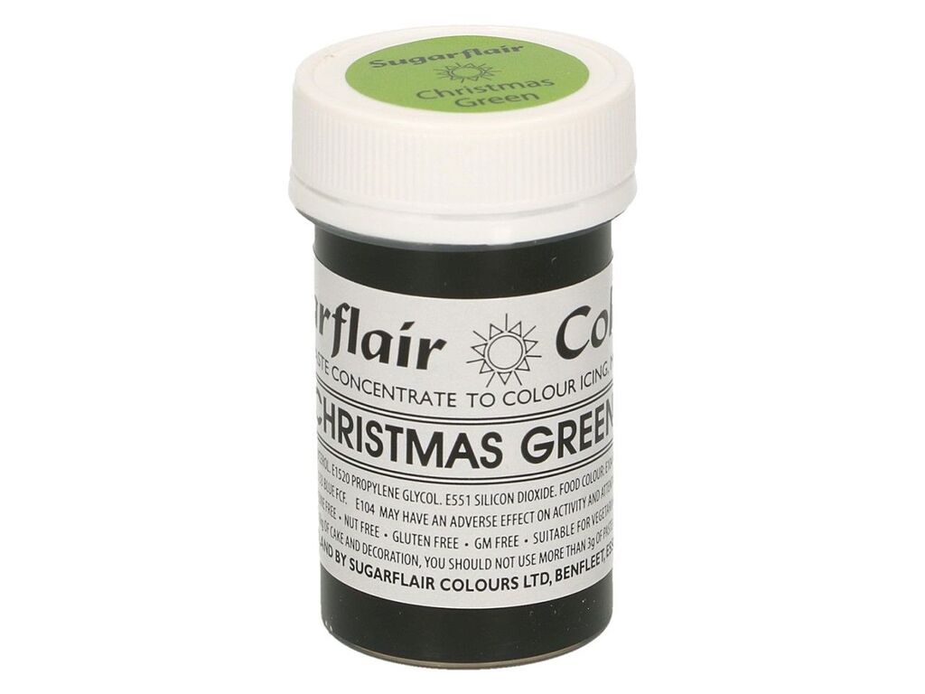 Sugarflair Pastenfarbe Christmas Green 25g
