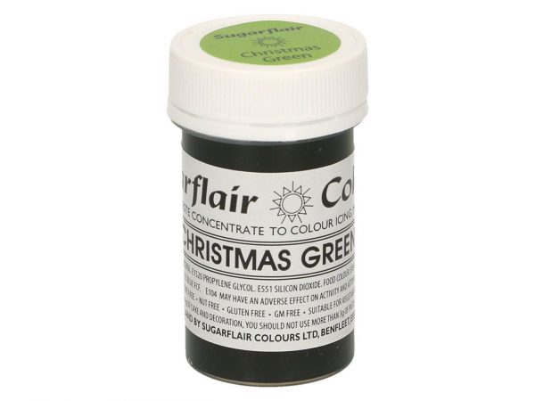 Sugarflair Pastenfarbe Christmas Green 25g – Bild 2