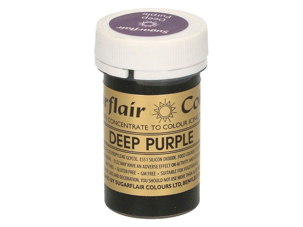 Sugarflair Pastenfarbe Deep Purple 25g