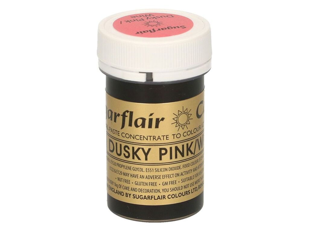 Sugarflair Pastenfarbe Dusky Pink 25g