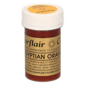 Sugarflair Pastenfarbe Egyptian Orange 25g