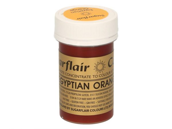 Sugarflair Pastenfarbe Egyptian Orange 25g – Bild 2