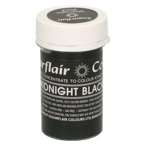 Sugarflair Pastenfarbe Midnight Black 25g