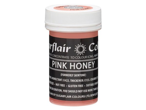Sugarflair Pastenfarbe Pastel Pink Honey 25g – Bild 2