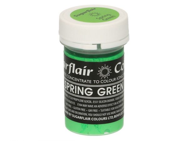 Sugarflair Pastenfarbe Pastel Spring Green 25g – Bild 2
