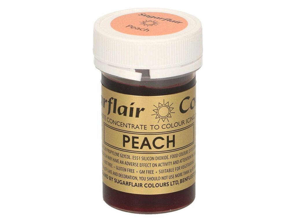 Sugarflair Pastenfarbe Peach 25g