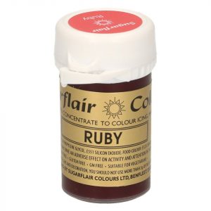 Sugarflair Pastenfarbe Ruby 25g