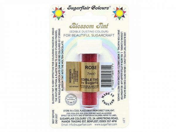 Sugarflair Puderfarbe Rose 7ml – Bild 2