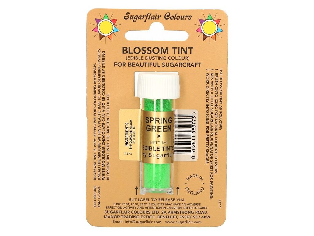 Sugarflair Puderfarbe Spring Green 7ml