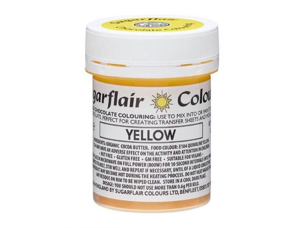 Sugarflair Schokoladenfarbe Gelb 35g