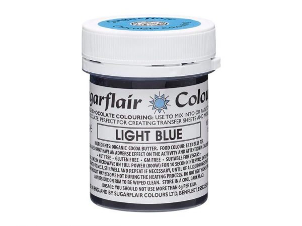 Sugarflair Schokoladenfarbe Hellblau 35g – Bild 2
