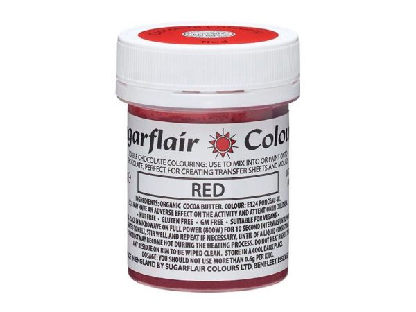 Sugarflair Schokoladenfarbe Rot 35g – Bild 2