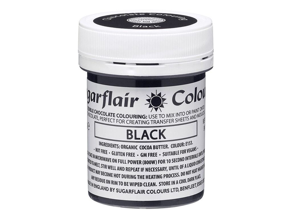 Sugarflair Schokoladenfarbe Schwarz 35g