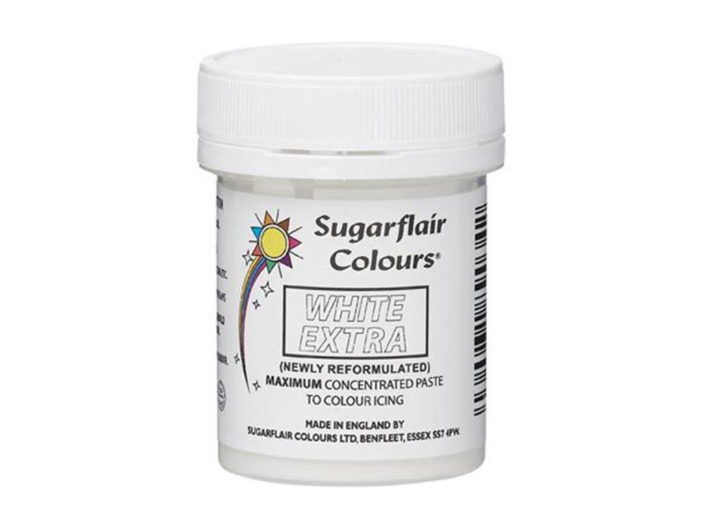 Sugarflair max. konzentrierte Pastenfarbe Weiß Extra 42g