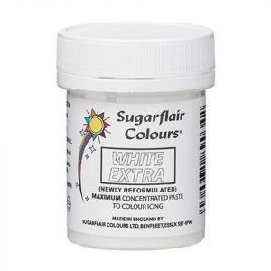 Sugarflair max. konzentrierte Pastenfarbe Weiß Extra 42g